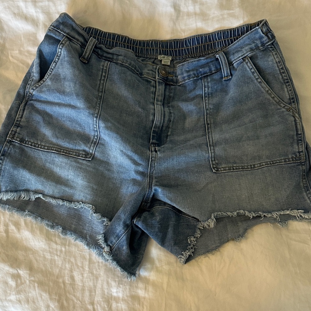 Aerie Light Blue Jean Shorts